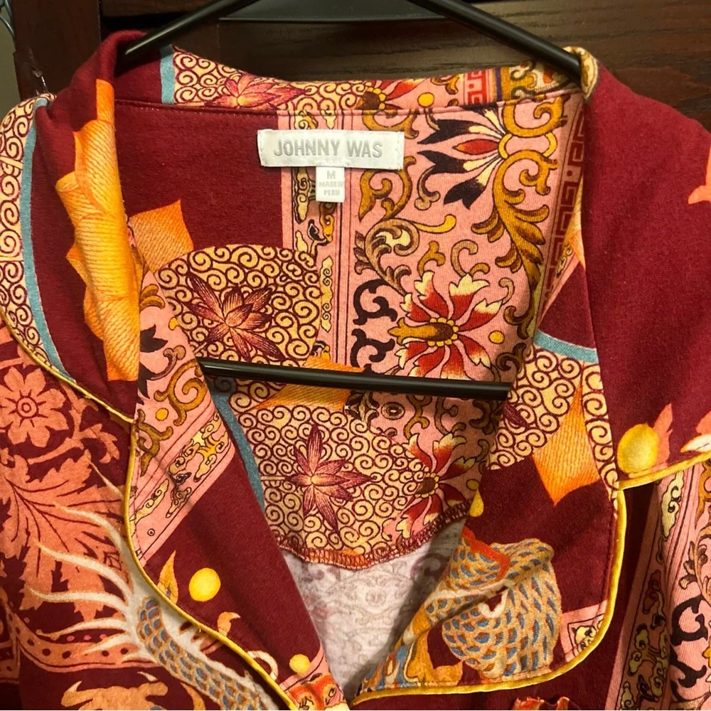Johnny Was pajamas Print Button-Up - Picture 3 of 7